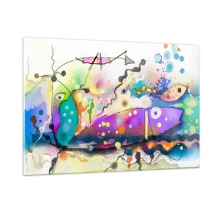 Obraz na skle - Niet slov! - 120x80 cm