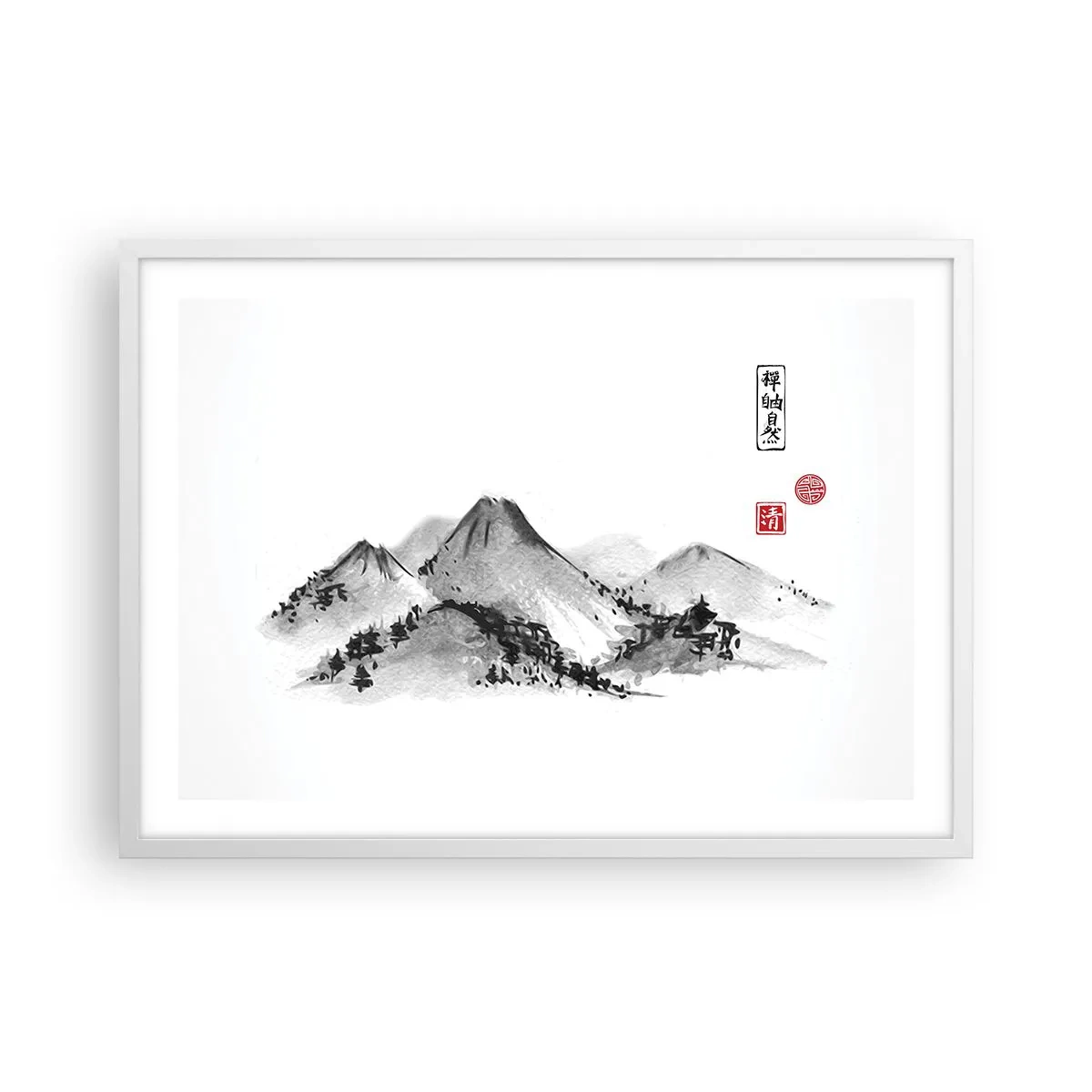 Plagát v bielom ráme - Za hranicou vzdialenosti - 70x50 cm