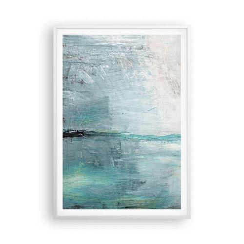 Plagát v bielom ráme - Horizontálne v modrej - 70x100 cm