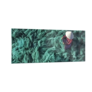Obraz na skle - V mori sietí - 100x40 cm