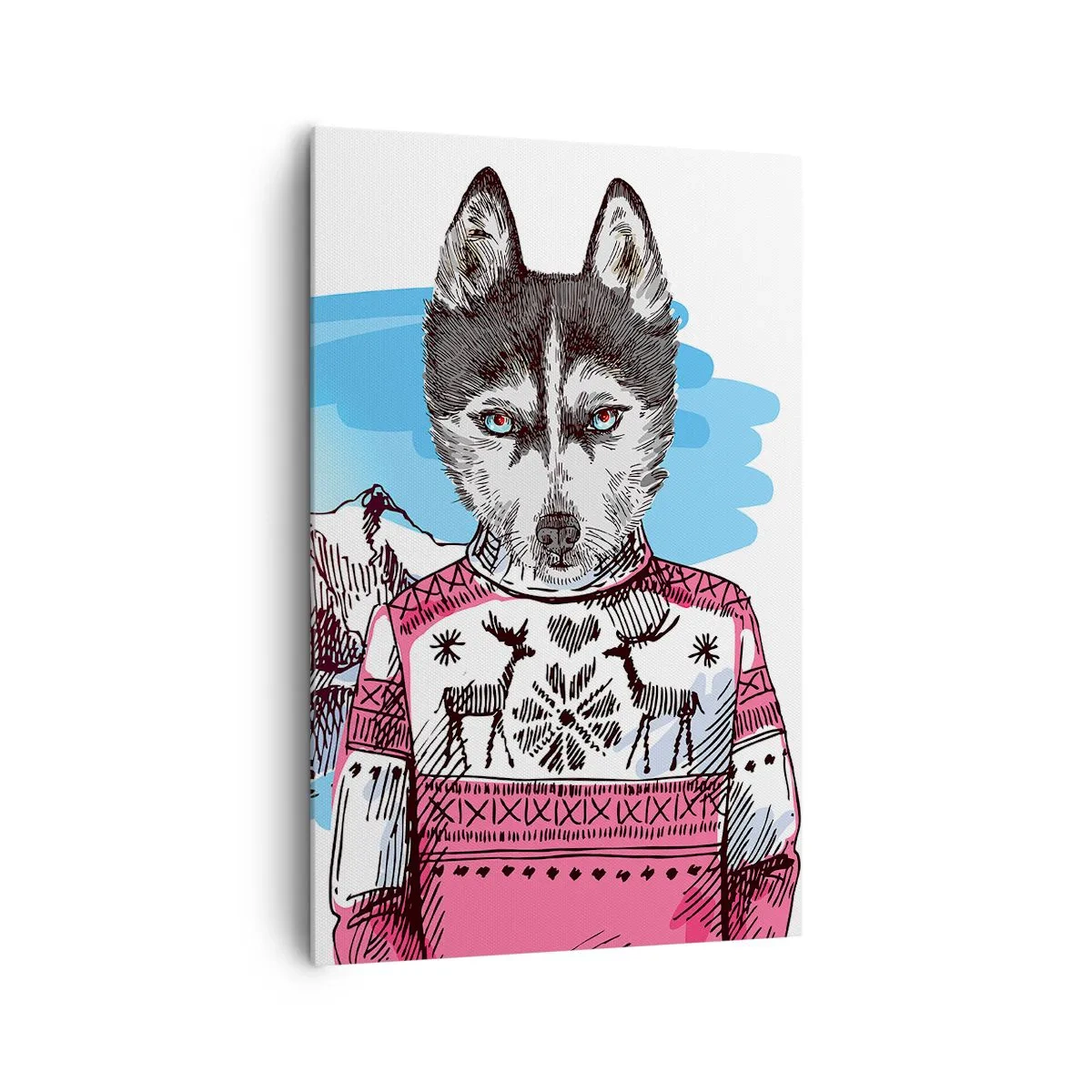 Obraz na plátne - Vlk v ovčom rúne - 80x120 cm