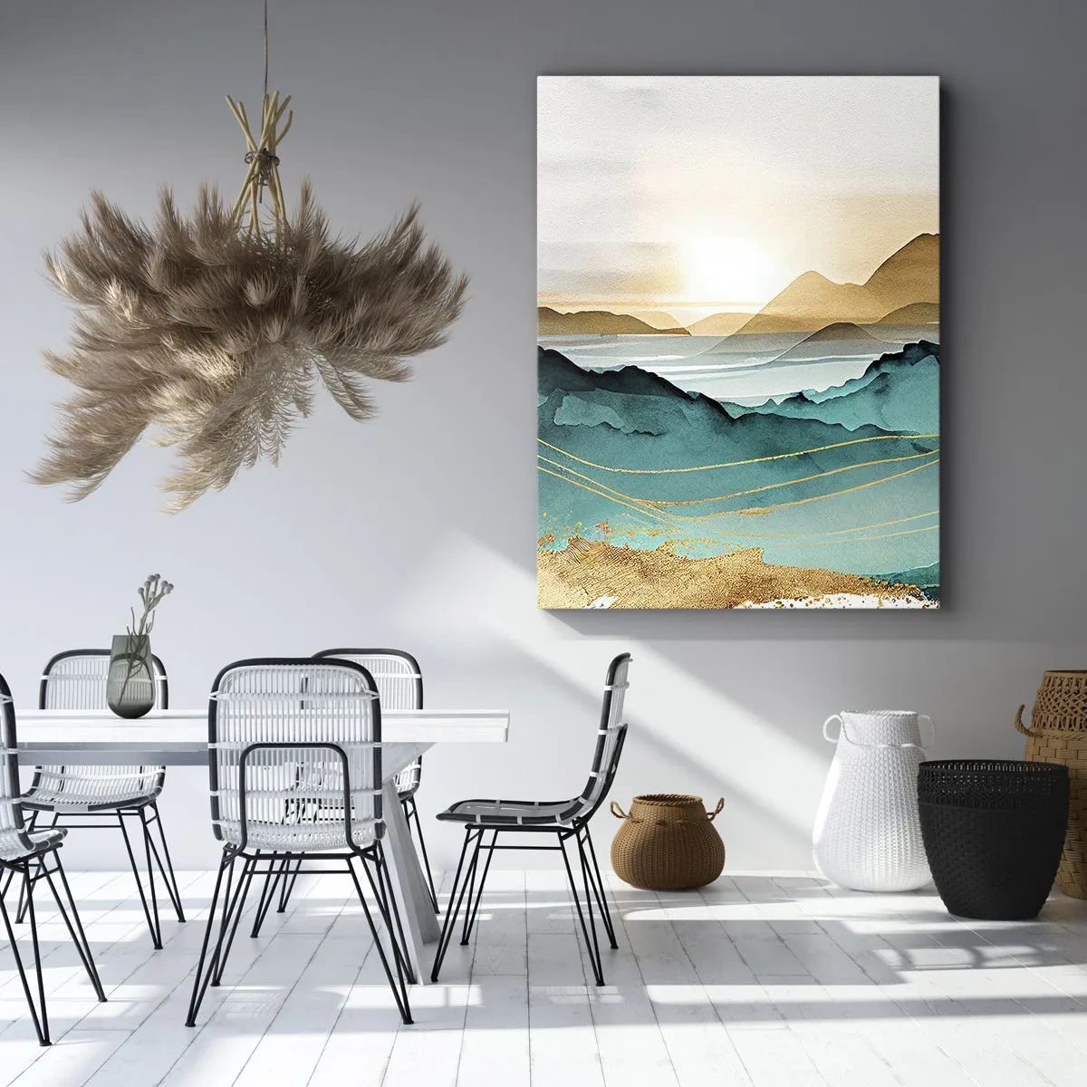 Obraz na plátne - Na pokraji abstrakcie – krajina - 50x70 cm
