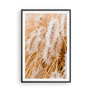 Plagát v čiernom ráme - Zlaté šušťanie tráv - 61x91 cm