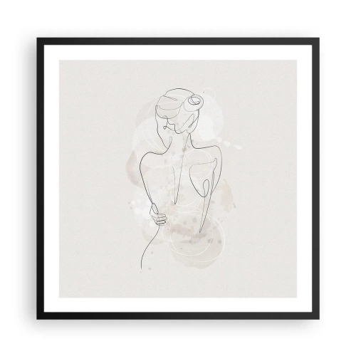 Plagát v čiernom ráme - Ako citlivý nástroj - 60x60 cm