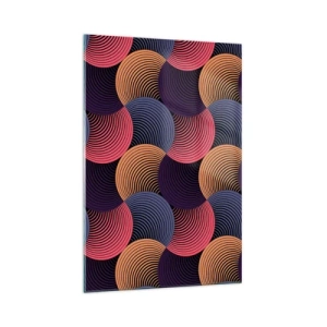 Obraz na skle - V kruhovom rytme - 70x100 cm