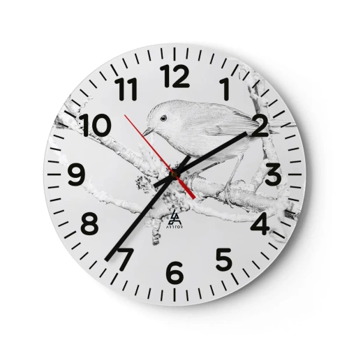 Nástenné hodiny - Zimné ráno - 30x30 cm