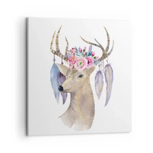 Obraz na plátne - Sprievodca duše - jemný, nevinný - 50x50 cm