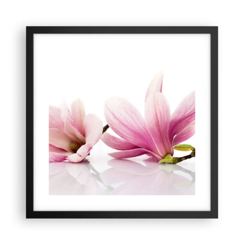 Plagát v čiernom ráme - Jemné ako závan jari - 40x40 cm