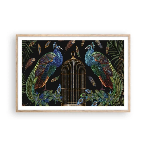 Plagát v ráme zo svetlého duba - V kráľovskom rúchu - 91x61 cm