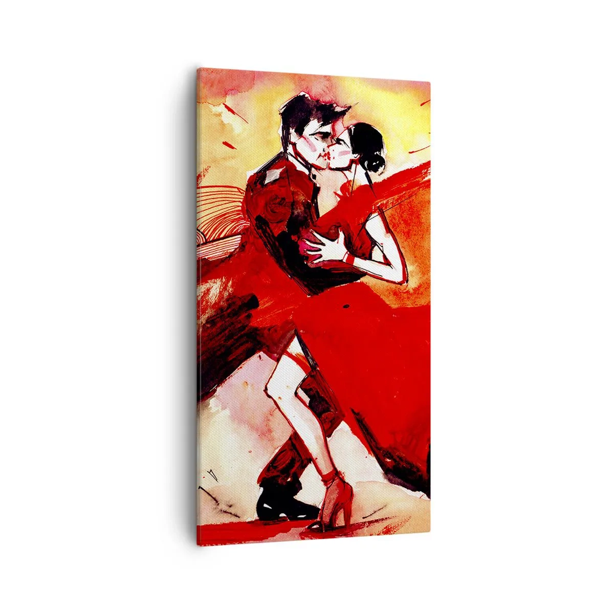 Obraz na plátne - Purpurový rytmus náruživosti - 55x100 cm