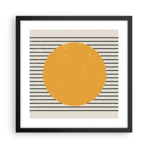 Plagát v čiernom ráme - Sila jednoduchosti - 40x40 cm
