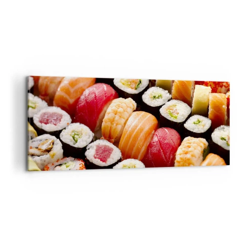 Obraz na plátne - Farby a chute Ázie - 100x40 cm