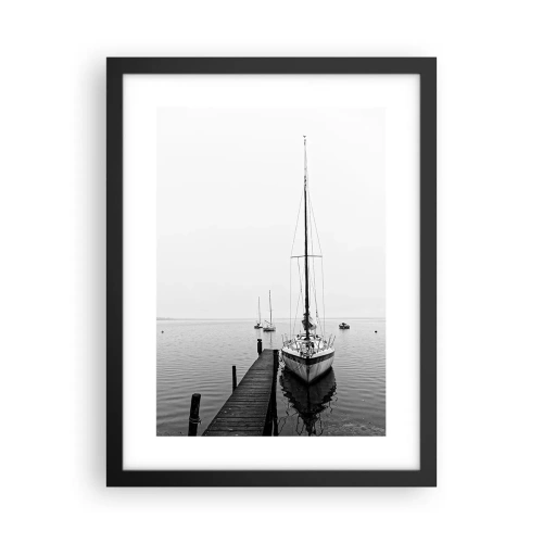 Plagát v čiernom ráme - Pripravený na cestu - 30x40 cm