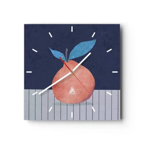 Nástenné hodiny - Konvexita a rovina - 30x30 cm