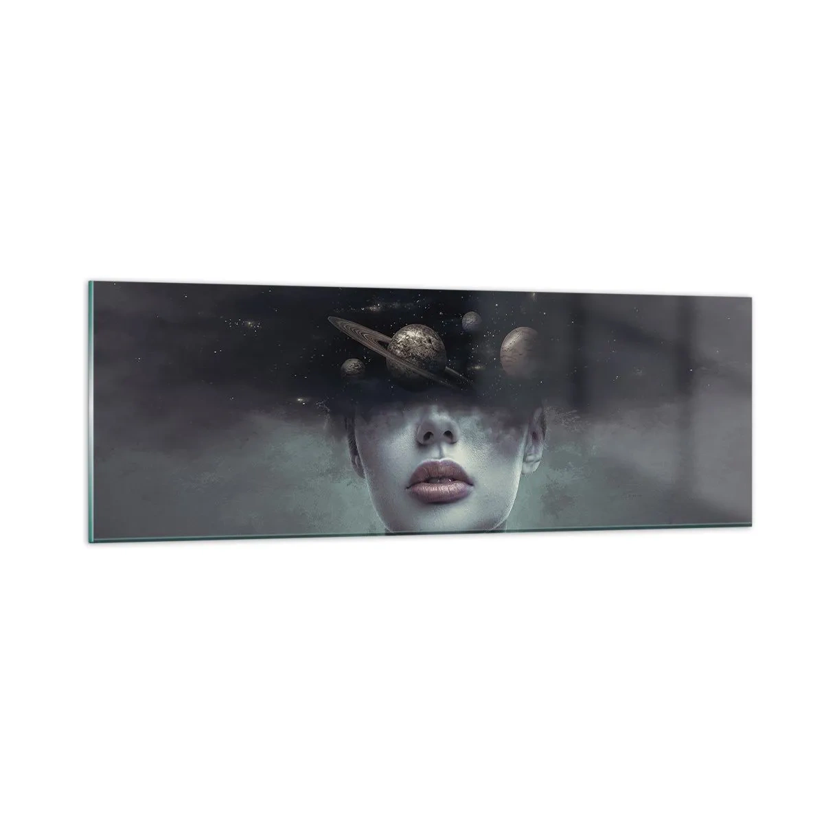 Obraz na skle - A planéty… - 90x30 cm