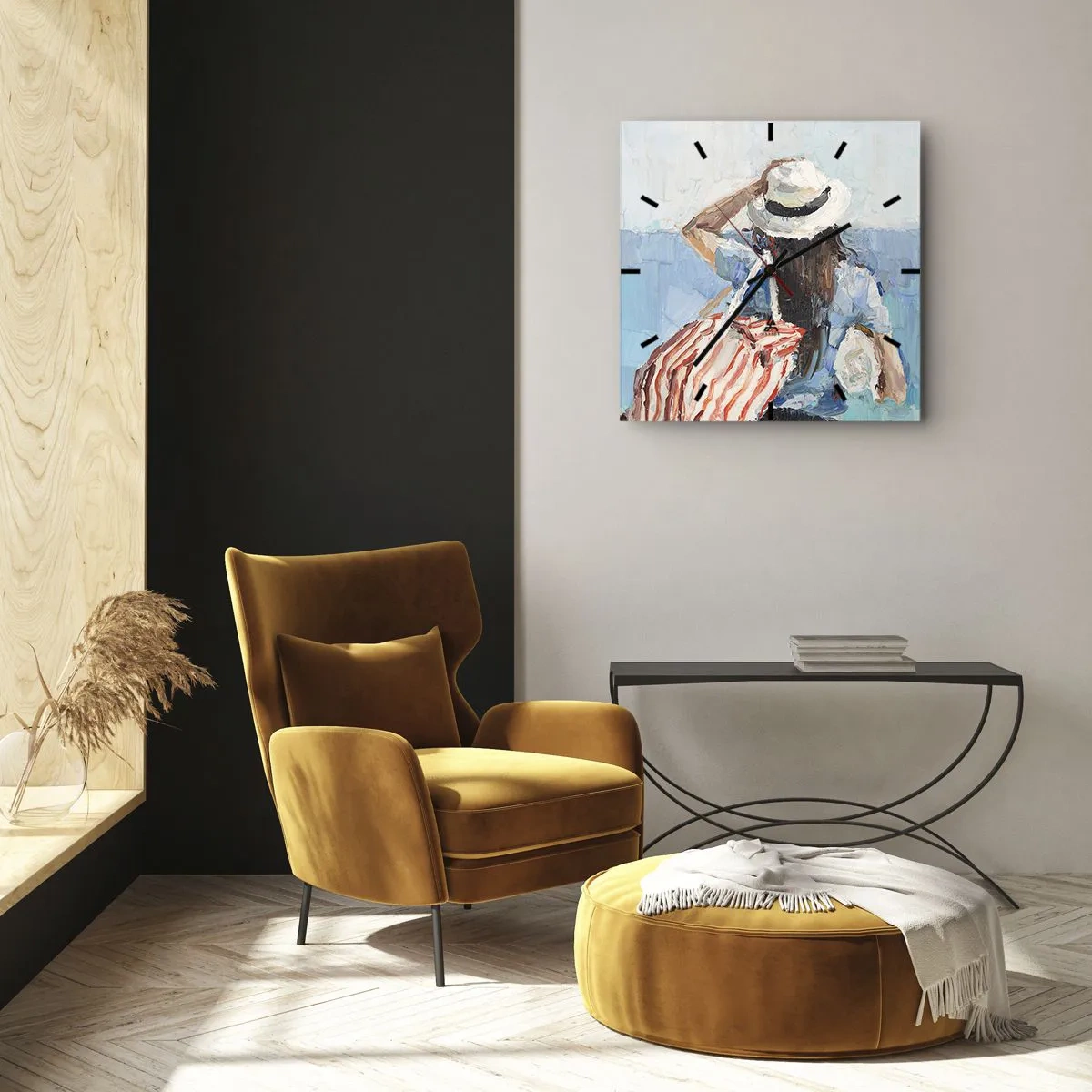 Nástenné hodiny - Vitaj na dovolenke - 40x40 cm