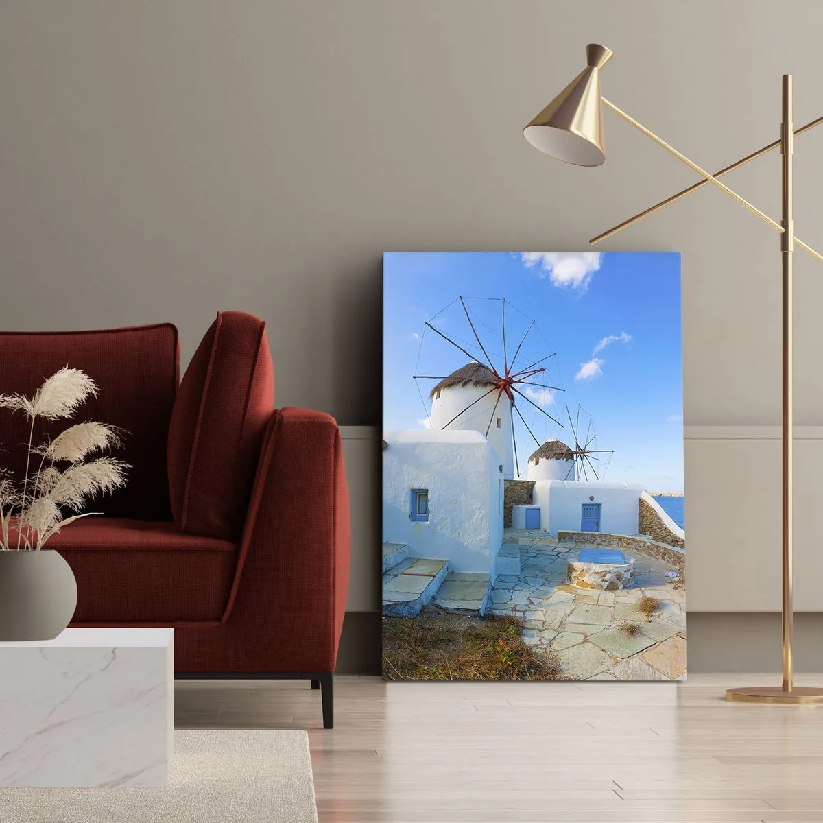 Obraz na plátne - Modrý vietor od mora - 50x70 cm