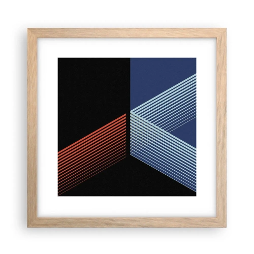 Plagát v ráme zo svetlého duba - Jednoduchý príbeh - 30x30 cm
