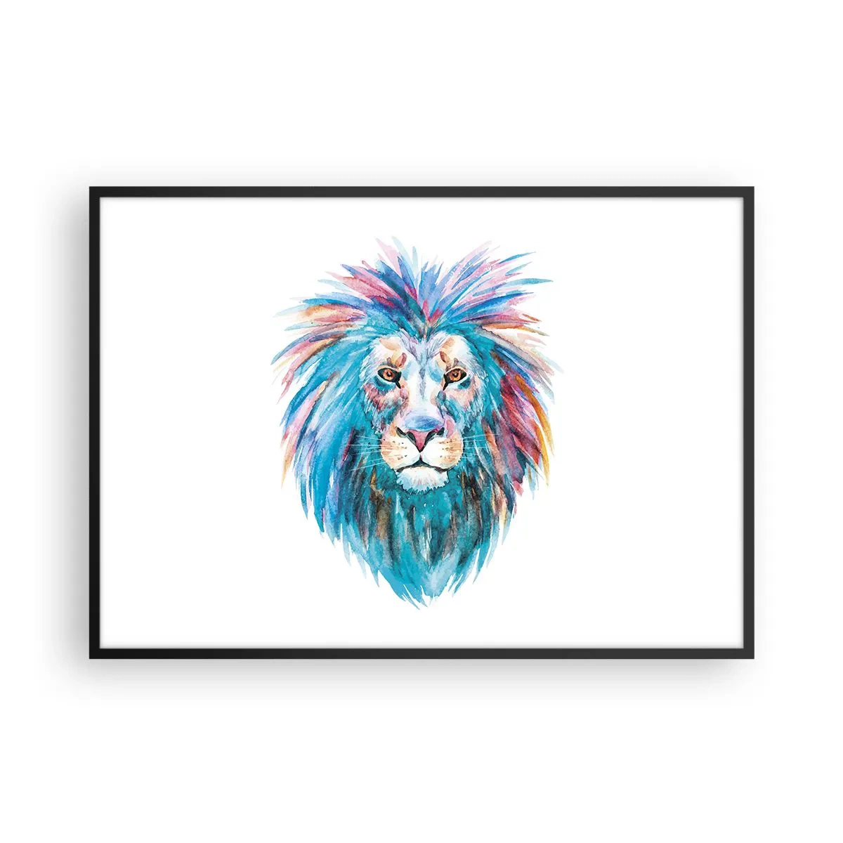 Plagát v čiernom ráme - Elektrizujúca aura - 100x70 cm