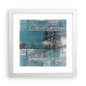 Plagát v bielom ráme - Voda a vzduch - 30x30 cm