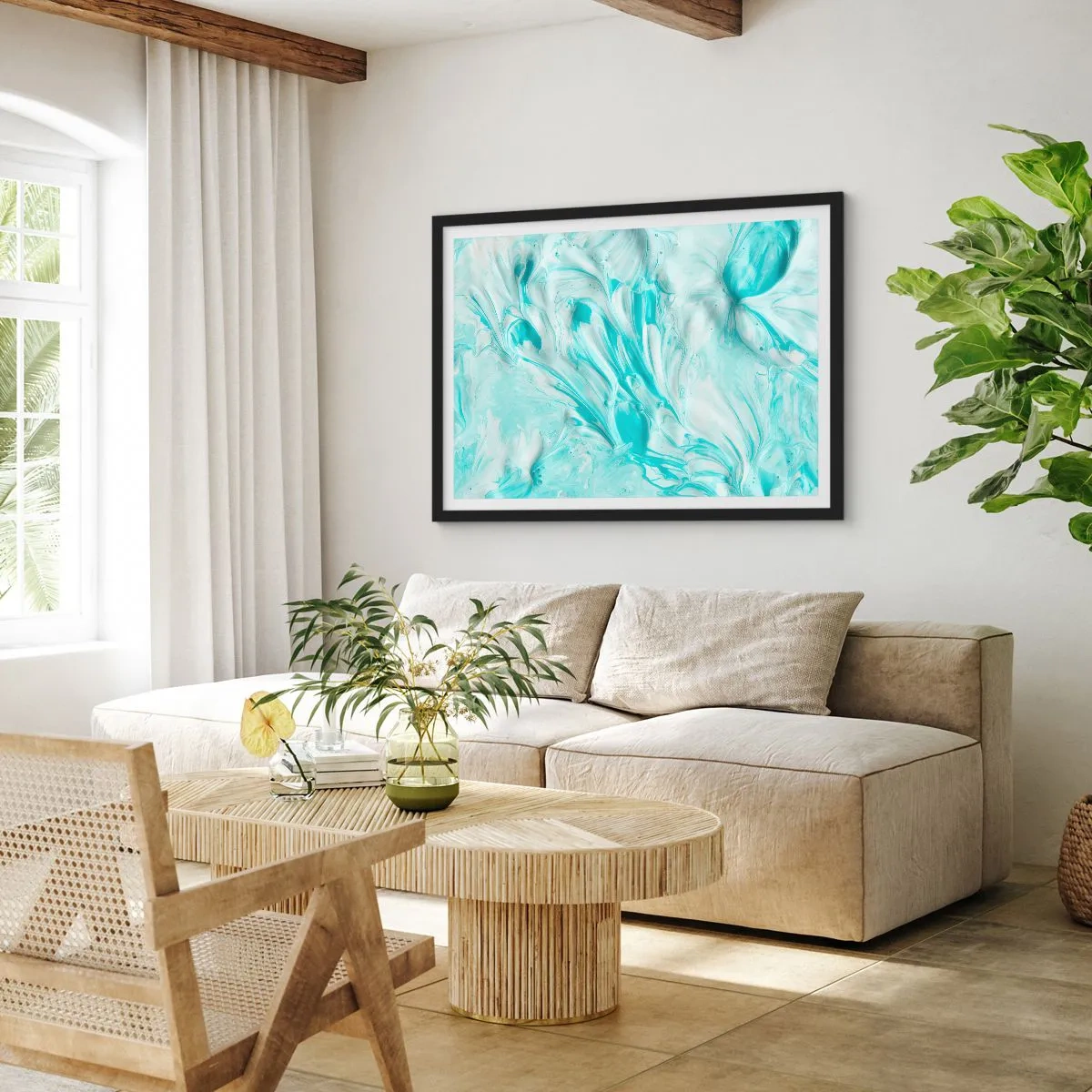 Plagát v čiernom ráme - Navždy spolu - 70x50 cm
