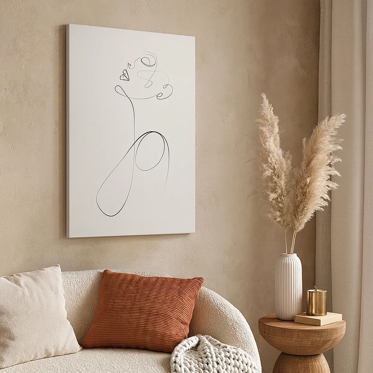 Obraz na plátne - Zamotaná v snoch - 50x70 cm