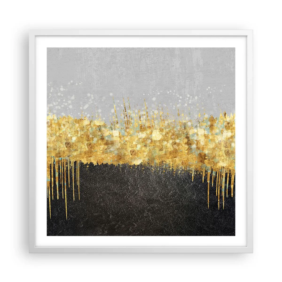 Plagát v bielom ráme - Dovnútra a nahor - 60x60 cm