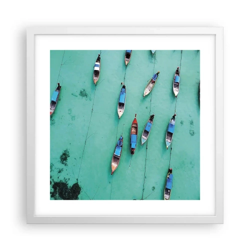 Plagát v bielom ráme - V radostnom očakávaní - 40x40 cm