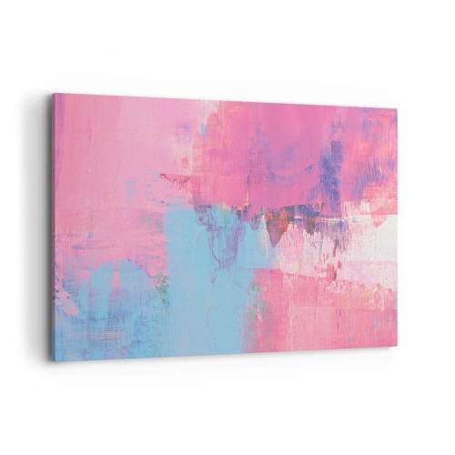Obraz na plátne - Ružová, modrá a štipka svetla - 100x70 cm