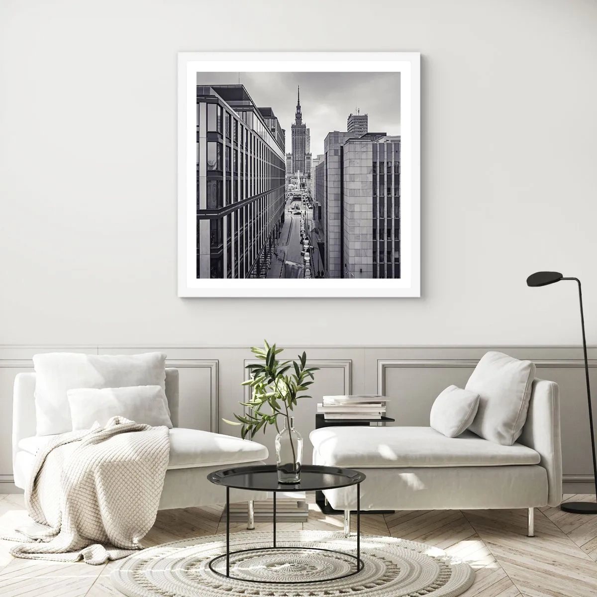 Plagát v bielom ráme - Varšavské údolie - 30x30 cm