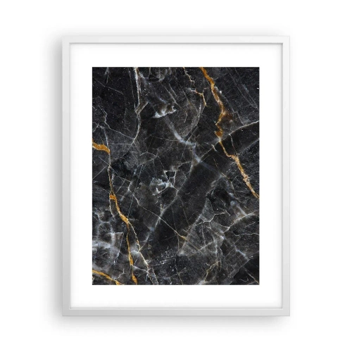 Plagát v bielom ráme - Vnútorný život kameňa - 40x50 cm