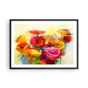 Plagát v čiernom ráme - Nielen červené - 70x50 cm