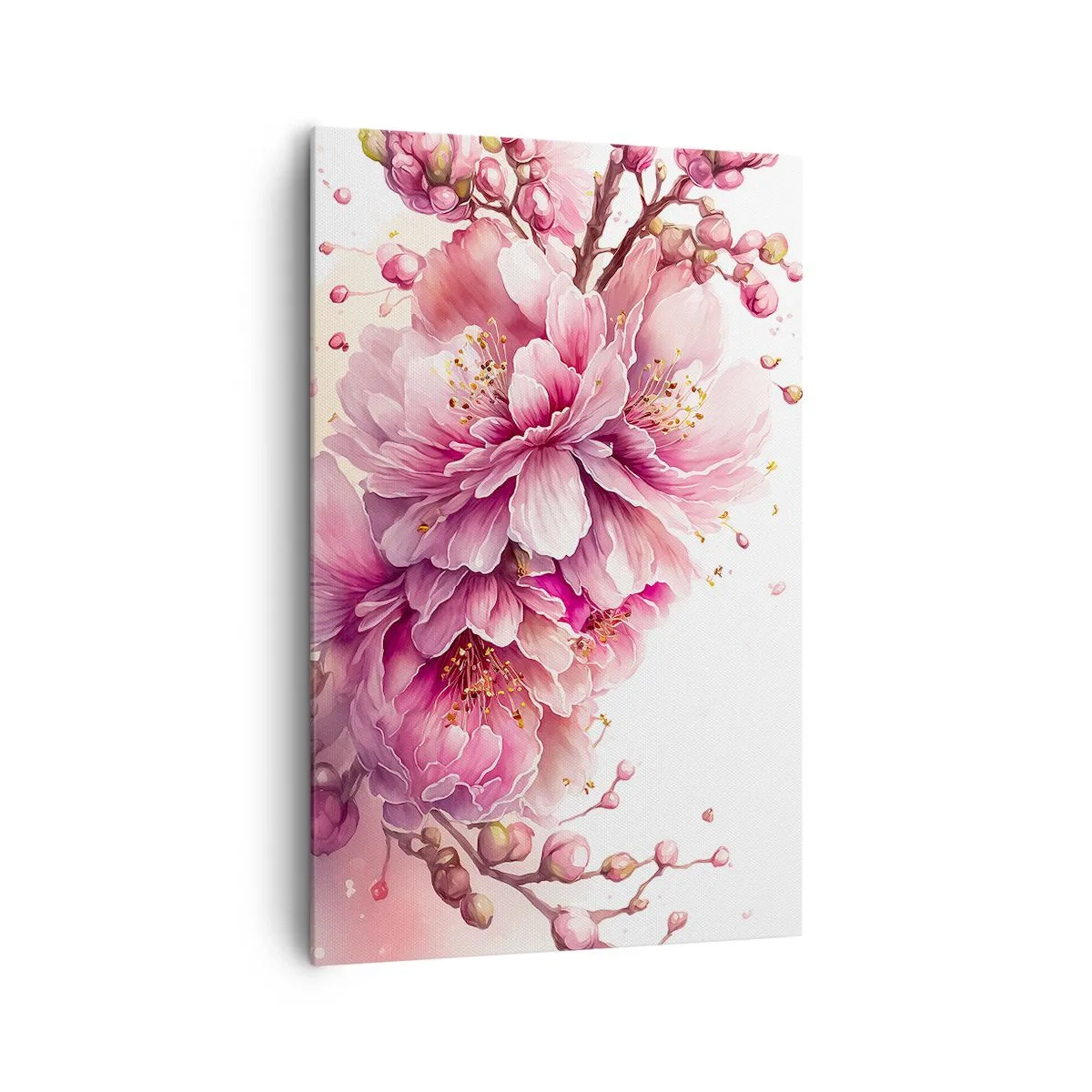 Obraz na plátne - Kvet kvitnúcej čerešne - 80x120 cm