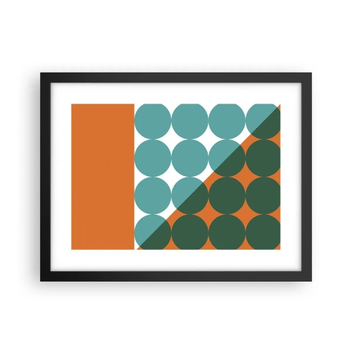 Plagát v čiernom ráme - Hore a šikmo - 40x30 cm