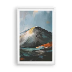 Plagát v bielom ráme - Surové a krásne - 61x91 cm