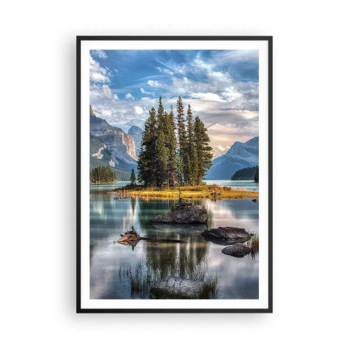 Plagát v čiernom ráme - Pri veľkej a čistej vode… - 70x100 cm