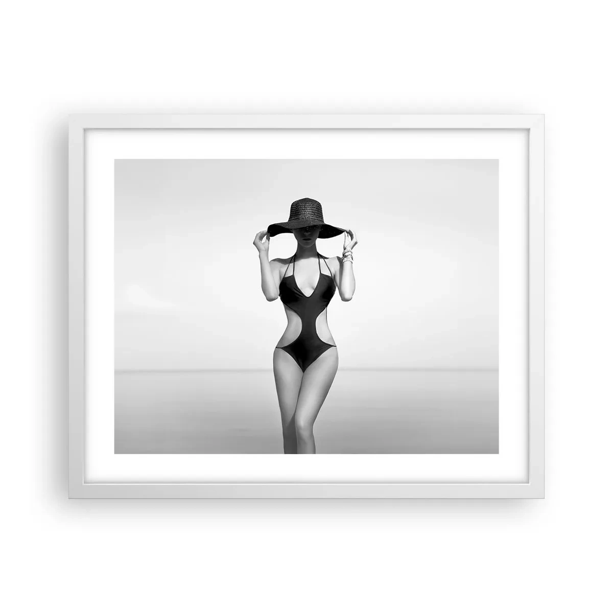 Plagát v bielom ráme - Volám sa: Elegancia - 50x40 cm