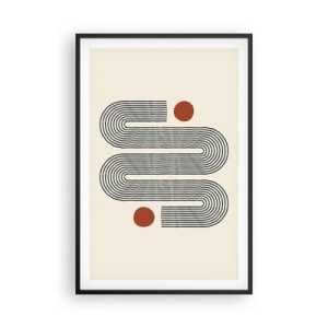 Plagát v čiernom ráme - Od začiatku do konca - 61x91 cm