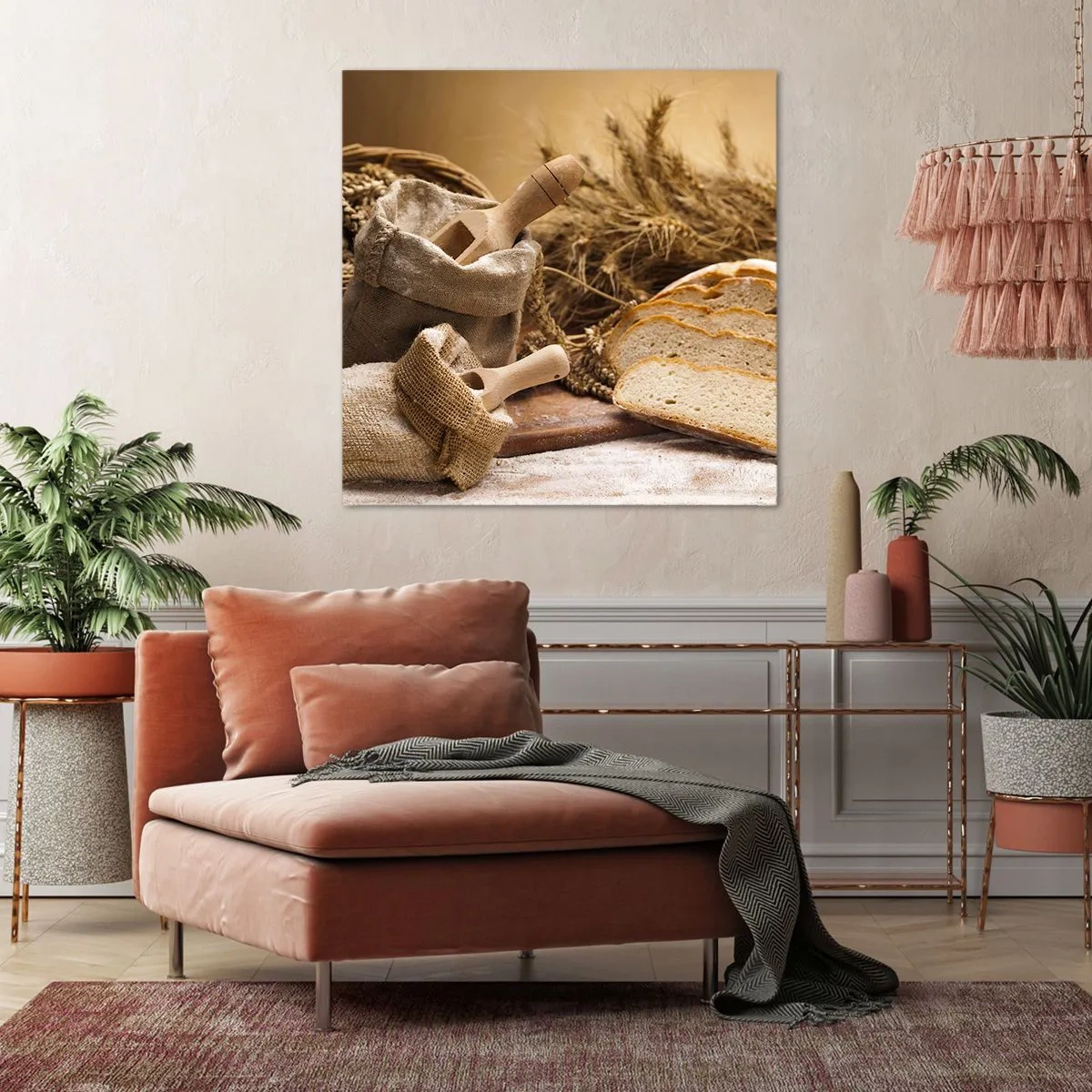 Obraz na plátne - Ako utnúť nožom - 60x60 cm