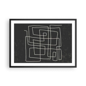 Plagát v čiernom ráme - Nie je to tak jednoduché - 70x50 cm