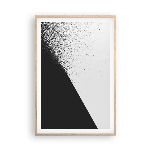 Plagát v ráme zo svetlého duba - Rýchlejšie a rýchlejšie, viac a viac - 61x91 cm