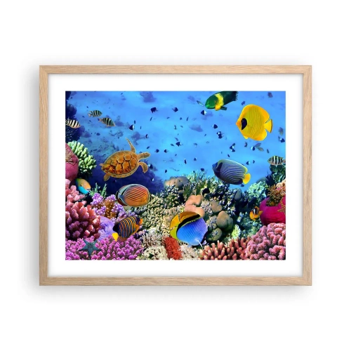 Plagát v ráme zo svetlého duba - Čo vieme o živote… - 50x40 cm