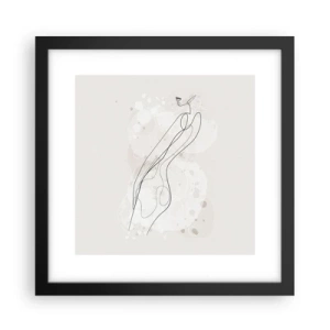 Plagát v čiernom ráme - Zablúdiť pohľadom - 30x30 cm