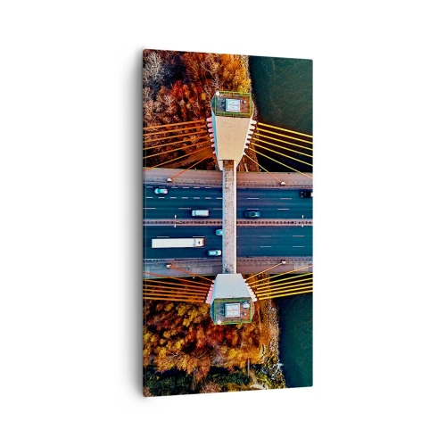 Obraz na plátne - Za vodami, za lesmi - 55x100 cm