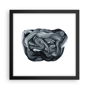 Plagát v čiernom ráme - Nie je to tak jednoduché - 30x30 cm