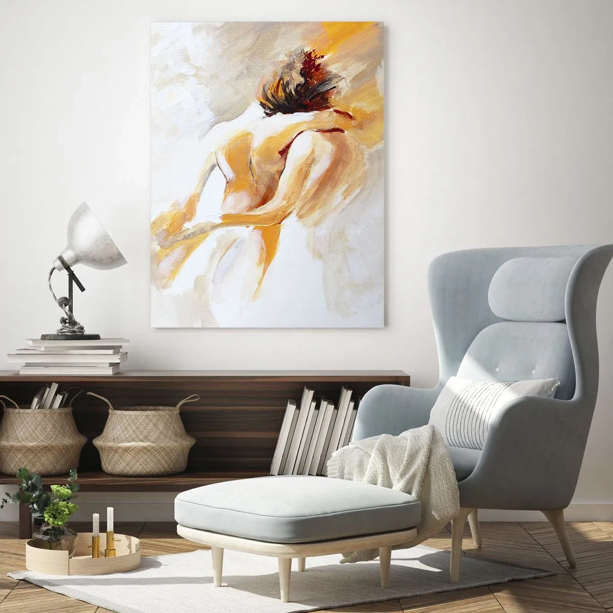 Obraz na skle - Blízkosť v nebi - 50x70 cm