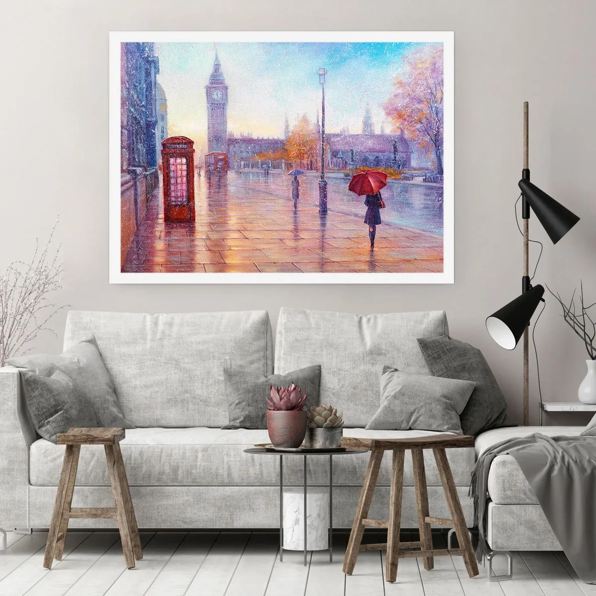 Plagát - Londýnsky jesenný deň - 50x40 cm
