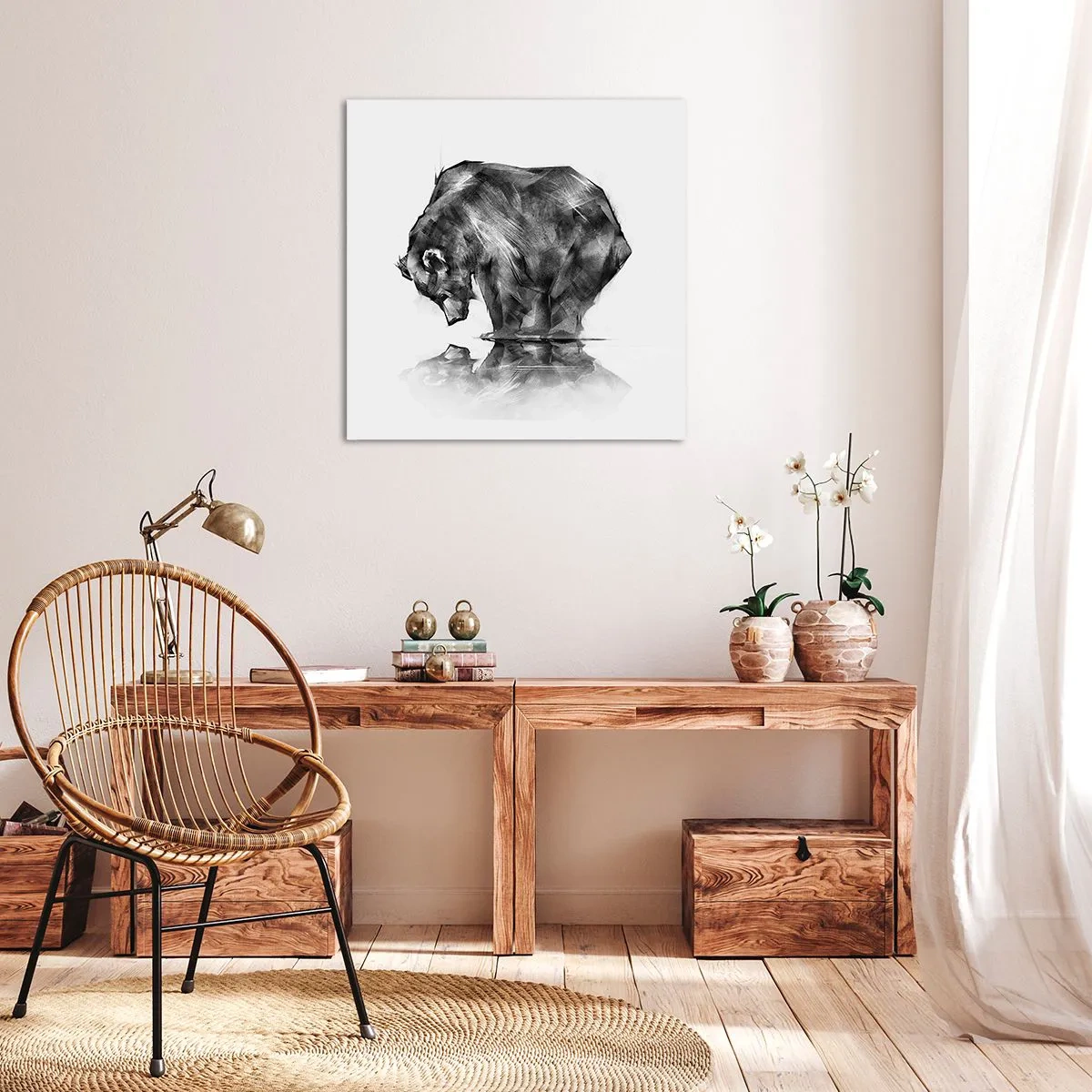 Obraz na plátne - Je príjemné sa stretnúť s niekým blízkym - 60x60 cm