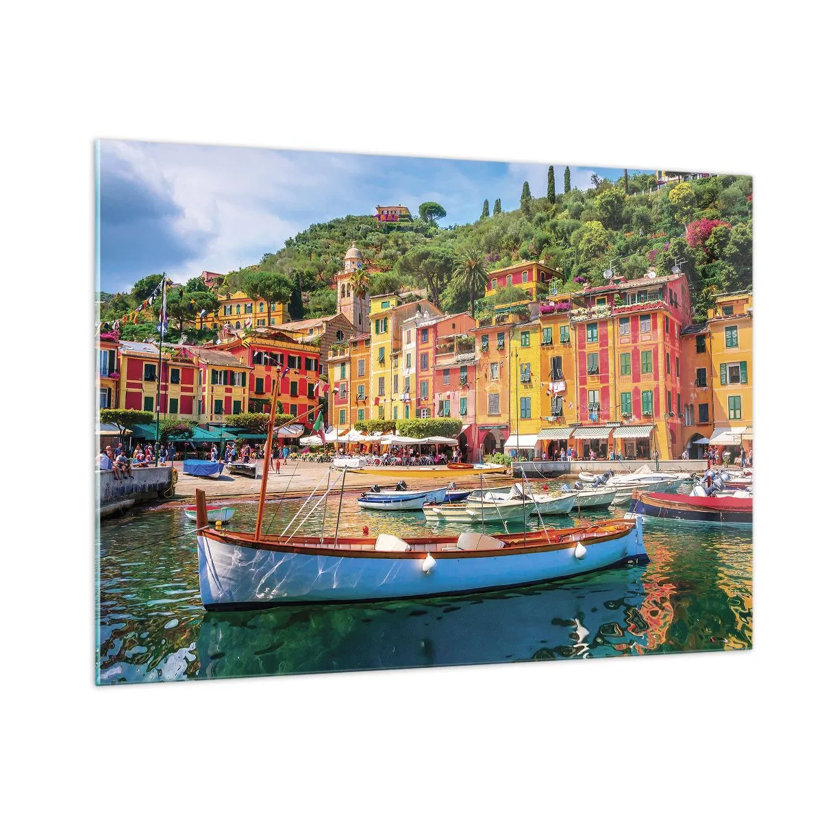 Obraz na skle - Talianske dopoludnie - 100x70 cm