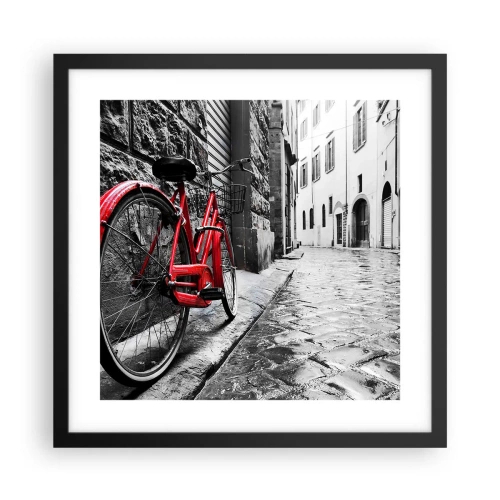 Plagát v čiernom ráme - Skutočná krása nestarne - 40x40 cm